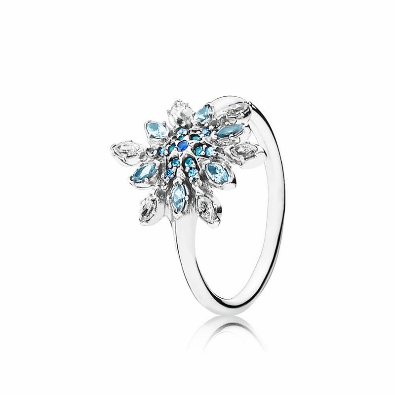 Pandora Crystalized Snowflake Stackable Ring NZ, Sterling Silver (312905-IEN)